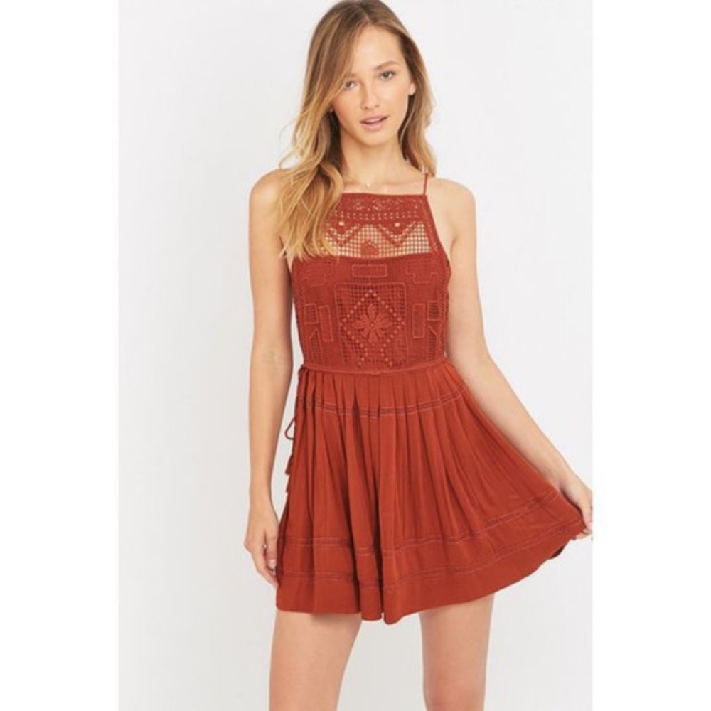 Free People Emily Crochet Dress Small